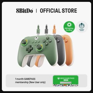 Ultimate C Wired Gaming Controller for Xbox, RGB Lighting Fire Ring and Hall Effect Joysticks